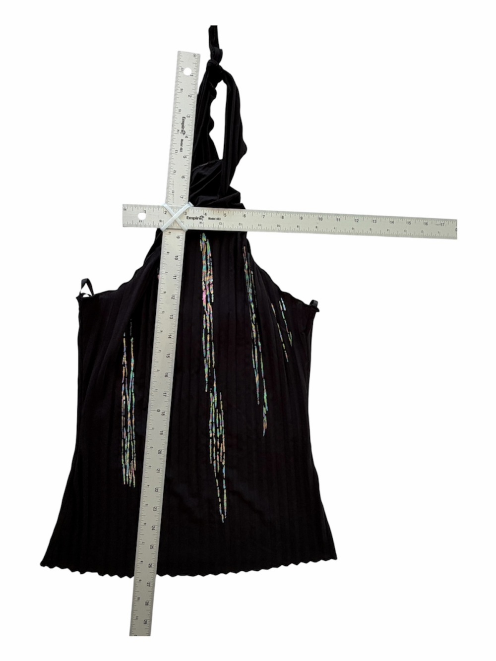PARALLEL Black Twisted-Halter Tank Size S - Picture 8 of 9